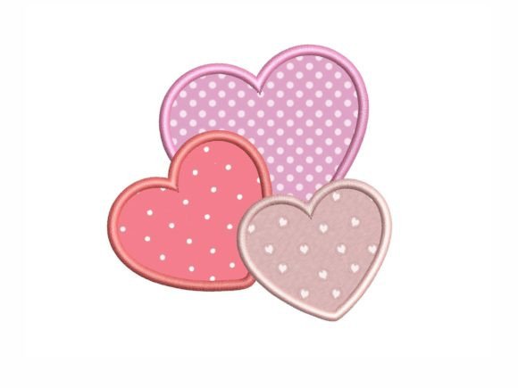 Applique Hearts: A Seasonal Embroidery Staple