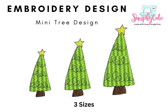 Mini Tree Embroidery Design