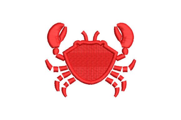 Red Crab Embroidery Designs